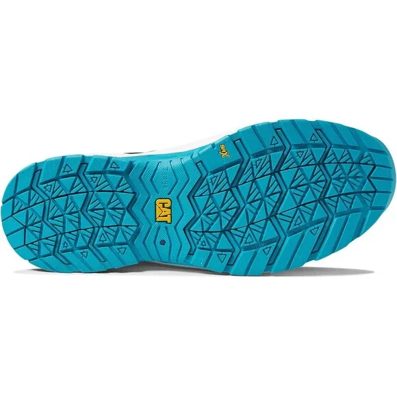 CAT Streamline 2.0 P91357-001 Women's 8.5 Black Teal Comp Toe Work Shoes HAWK560